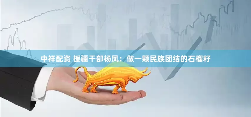 中祥配资 援疆干部杨凤：做一颗民族团结的石榴籽